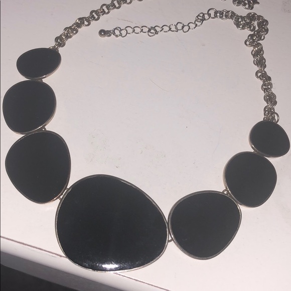 South Moon Under Jewelry - Black and gold statement necklace
